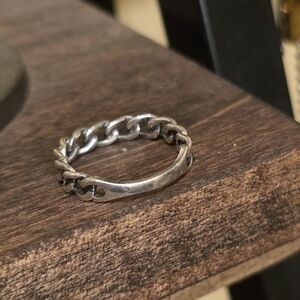 Sterling Chain Ring - Size 9